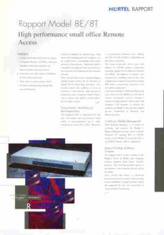 Буклет Nortel RAPPORT Model 8E 8T, 55-1775, Баград.рф